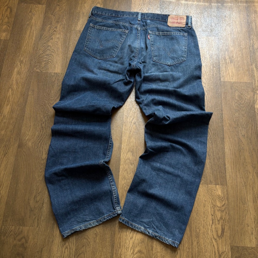 Vintage Y2K Authentic Levi 559 Relaxed Fit Dark Wash Faded Skater Jeans